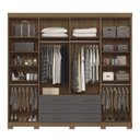 Ver imagem 4 de Guarda Roupa Casal com Espelho e Pés 8 Portas e 6 Gavetas Master