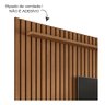 Painel de Tv Ripado1.80 X 2.20 de Altura Freijo Venus Giga Móveis - 2