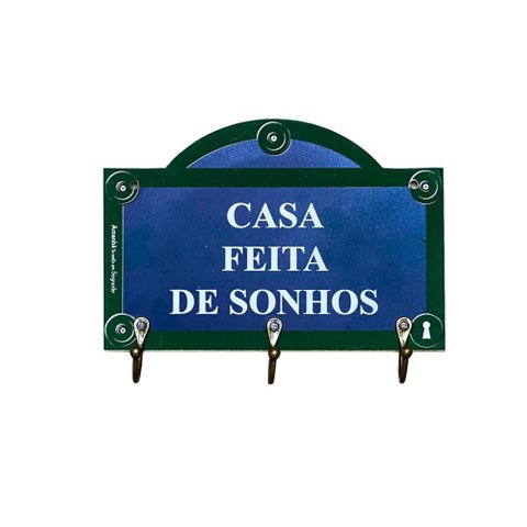 Porta Chaves Casa Feita de Sonhos