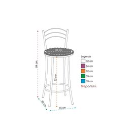 Kit 2 Banquetas Cromadas BC26-B B206 - 2