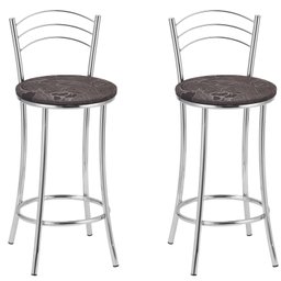 Kit 2 Banquetas Cromadas BC26-B B206 - 1
