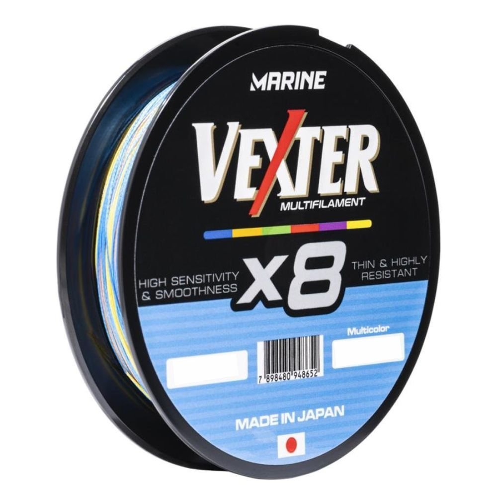 Linha Multifilamento Marine Sports Vexter X8 0,25mm 150m Multicolor - 3