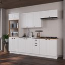 Ver imagem 1 de Cozinha Modulada 5 Peças Bari em MDF com Torre Quente Branco