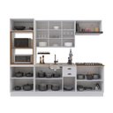 Ver imagem 4 de Cozinha Modulada 5 Peças Bari em MDF com Torre Quente Branco