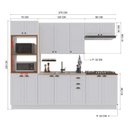 Ver imagem 3 de Cozinha Modulada 5 Peças Bari em MDF com Torre Quente Branco