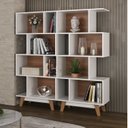 Ver imagem 1 de Kit 2 Estantes para Livros Caracas 4 Nichos