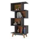 Ver imagem 3 de Kit 2 Estantes para Livros Caracas 4 Nichos