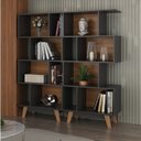 Ver imagem 1 de Kit 2 Estantes para Livros Caracas 4 Nichos