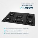 Ver imagem 4 de Cooktop a Gás 5 Bocas Bivolt Ctg-02 Mondial