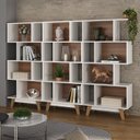 Ver imagem 1 de Kit 3 Estantes para Livros Caracas 4 Nichos