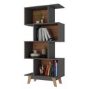 Ver imagem 4 de Kit 3 Estantes para Livros Caracas 4 Nichos