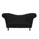 Ver imagem 1 de Recamier Divã Rio 1,50m Suede Preto - Dominic Decor