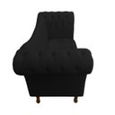 Ver imagem 3 de Recamier Divã Rio 1,50m Suede Preto - Dominic Decor