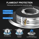 Ver imagem 6 de Vbgk Cooktop a Gás 5 Bocas Conversível Ng/lpg com Proteção (inox)