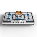 Ver imagem 1 de Vbgk Cooktop a Gás 5 Bocas Conversível Ng/lpg com Proteção (inox)