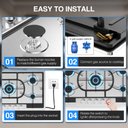 Ver imagem 7 de Vbgk Cooktop a Gás 5 Bocas Conversível Ng/lpg com Proteção (inox)