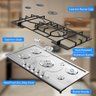 Vbgk Cooktop a Gás 5 Bocas Conversível Ng/lpg com Proteção (inox) - 5