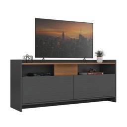 Conjunto Rack para TV até 42 Polegadas 2 Portas 2 Nichos e Estante Livreiro 9 Nichos  - 5
