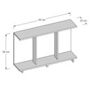Ver imagem 3 de Mesa Lateral Sofá Apoio Canto Minimalista Freijó Aparador