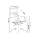Ver imagem 3 de Kit 6 Cadeiras de Escritório Presidente Esteirinha em Corino Sevilha