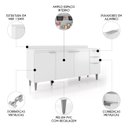 Ver imagem 3 de Balcão de Cozinha com Tampo 180cm Pérola Branco Z34 - Mpozenato