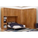 Ver imagem 5 de Modulado de Quarto Closet de Canto Oblíquo Rizon/linea C/ 1 Porta Neve - Novo Horizonte