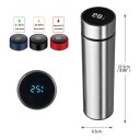 Ver imagem 2 de 02 Garrafas Térmica Squeeze Medidor Temperatura 500ml Inox