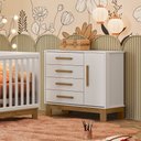 Ver imagem 1 de Cômoda Sapateira Infantil 4355 Branco Acetinado Patoti Móveis