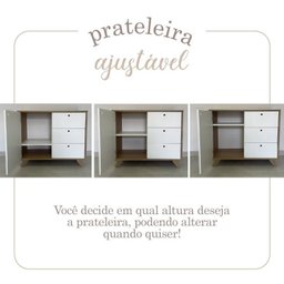 Conjunto Completo 2 Peças Escrivaninha Sky e Balcão Lugano Olmo Branco - 16 Conjunto Completo 2 Peças Escrivaninha Sky e Balcão Lugano Olmo Branco - 16