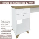 Ver imagem 5 de Conjunto Completo 2 Peças Escrivaninha Sky e Balcão Lugano Olmo Branco Artany
