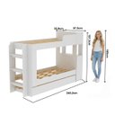 Ver mais imagens de Treliche com Cama Auxiliar Baú Escadas Armário 240cm Tecnomóbili