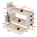 Ver imagem 7 de Treliche com Cama Auxiliar Baú Escadas Armário 240cm Tecnomóbili