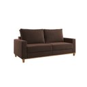 Ver imagem 3 de Kit Sofá Living 3 Lugares 1,80M Poltrona Veludo Alpino