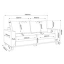 Ver imagem 5 de Kit Sofá Living 3 Lugares 1,80m Poltrona Veludo Alpino Marrom Bombom