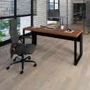 Ver imagem 1 de Mesa Escrivaninha Escritório 1,50m X 0,70m Pés Metal F5