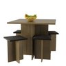 Conjunto Canto Alemão com Mesa e 4 Banquetas Hecol Móveis - 8