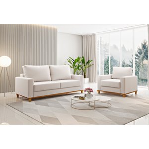 Kit Sofá Living 2 Lugares 181,5cm e Poltrona Alpino