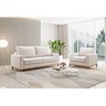 Kit Sofá Living 3 Lugares 180cm e Poltrona Linho Alpino - 1
