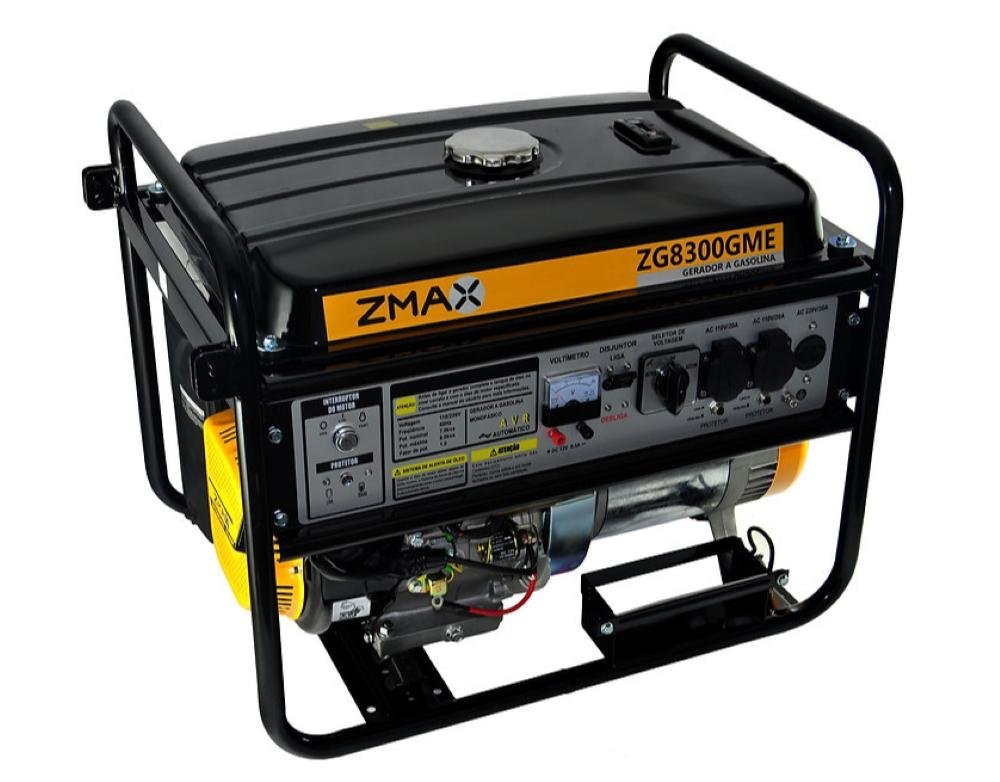 Gerador Gasolina Zg8300gme 15,0 Hp Monofásico Partida Elétrica