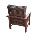 Ver imagem 6 de Poltrona Colonial Cancún de Madeira C/ Almofadas Estampa Floram Marrom