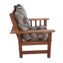 Ver imagem 7 de Poltrona Colonial Cancún de Madeira C/ Almofadas Estampa Floram Marrom