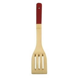 Kit 4 Colheres Utensílios Ecológico Culinário Madeira Bambu com Cabo de Silicone - 5 Kit 4 Colheres Utensílios Ecológico Culinário Madeira Bambu com Cabo de Silicone - 5