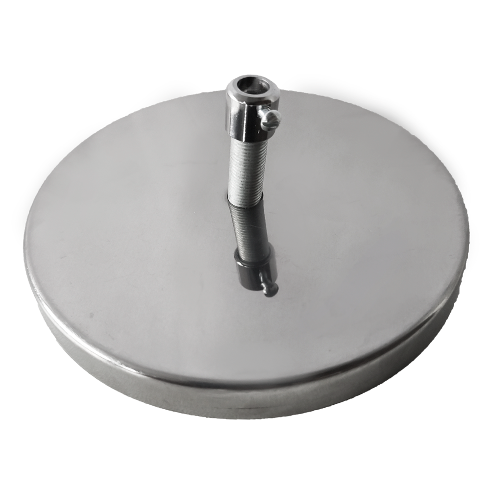 Canopla para Lustre e Pendente Redonda Cromada 12cm - 2