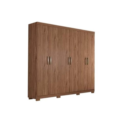 Guarda Roupa Casal 6 Portas 3 Gavetas em MDF Clara Avelã