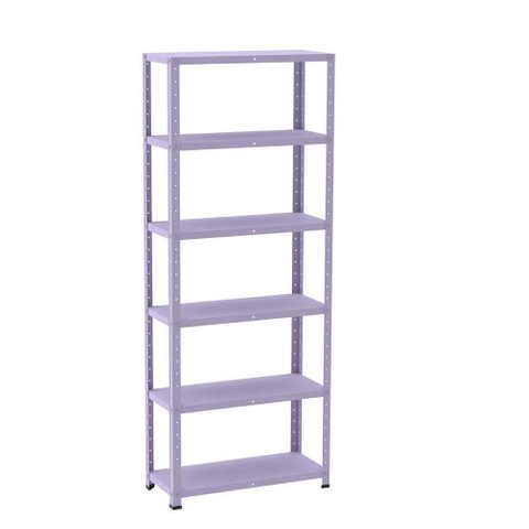 Estante de Estrutura Metálica com 6 Prateleiras 175cm(a)92acm(l)40cm(p) com Reforço Lilas