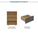 Ver imagem 3 de Gaveteiro 45x60 3 Gavetas Frame Módulo CabeCasa MadeiraOriginals