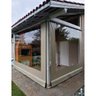 Toldo Cortina Bege c/ visor - 2,80m x 1,80m - kit completo - 3