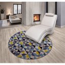 Ver imagem 1 de Tapete 150cm Redondo Pixel School Tapetes São Carlos