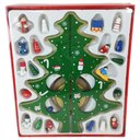 Ver imagem 3 de Mini Arvore de Natal 3d Madeira com Enfeites Natalino Decoração Mesa Sala Casa Ornamentação Papai no