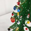 Ver imagem 7 de Mini Arvore de Natal 3d Madeira com Enfeites Natalino Decoração Mesa Sala Casa Ornamentação Papai no